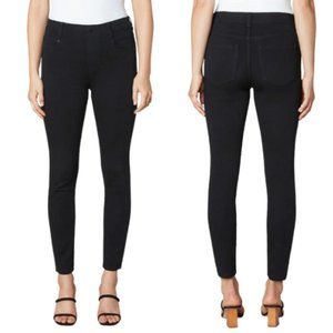 Liverpool Abbey Skinny Stretch Black Pant Faux Denim SZ 12/31 LIKE NEW!